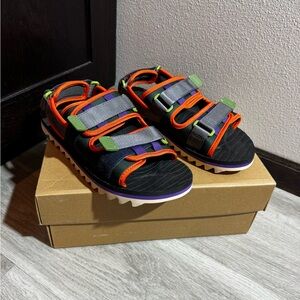 New Vibrant Multi-Color Mens Strap Sandals
